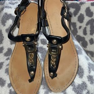 Black Guess Sandals -GUC- Size 7.5